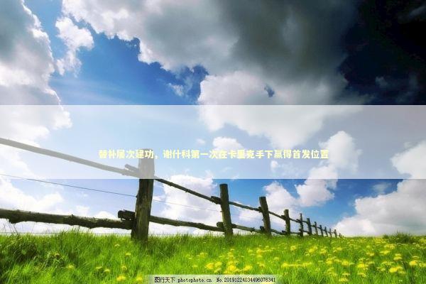 替补屡次建功，谢什科第一次在卡里克手下赢得首发位置 新闻